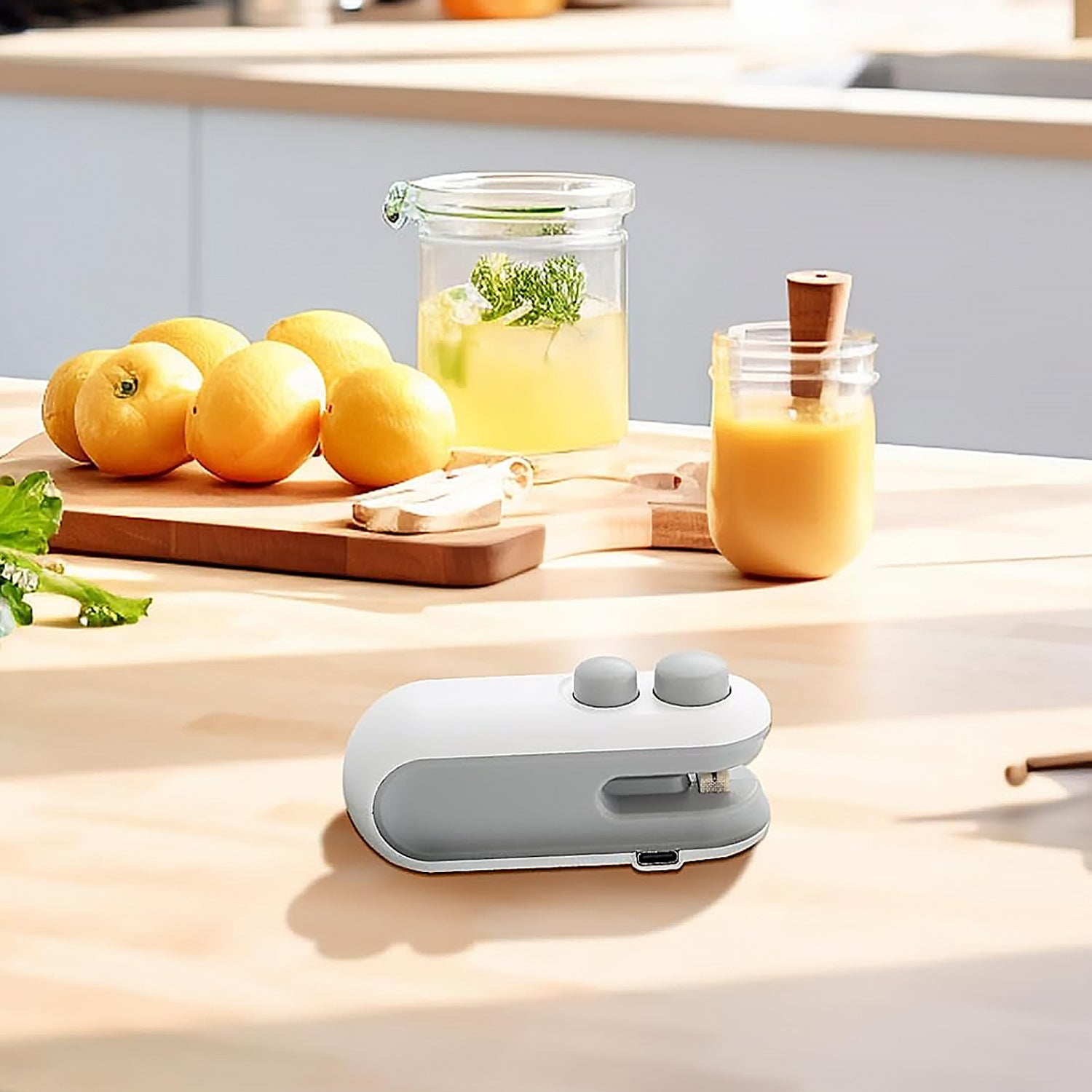 2-in-1 Mini Bag Sealer & Cutter – Portable USB Heat Sealer for Snacks