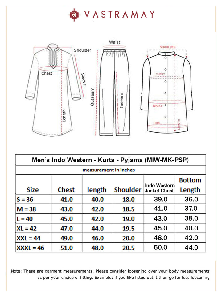 Men's Navy Blue And Pink Georgette Sherwani With Kurta Pyjama Set