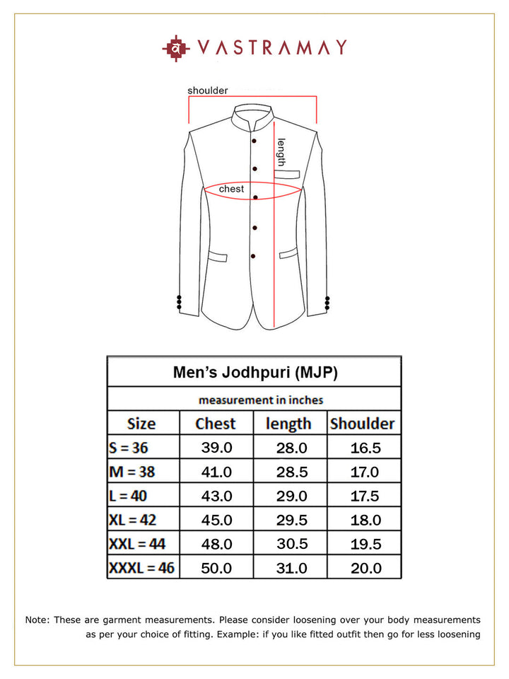 Men's Cream Cotton Linen Jodhpuri