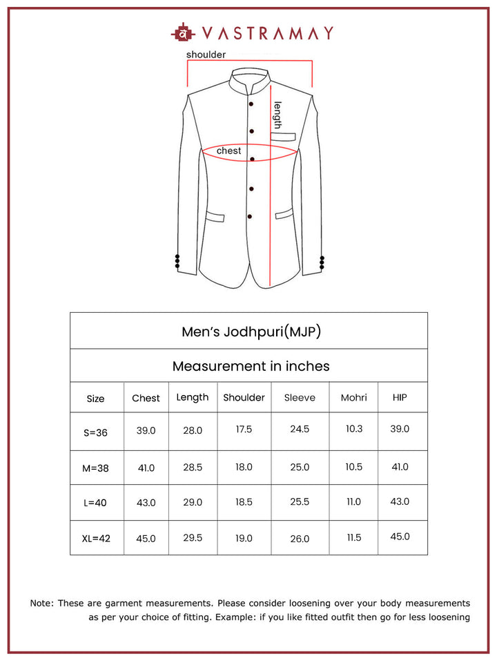 Men's Coffee Silk Blend Jodhpuri