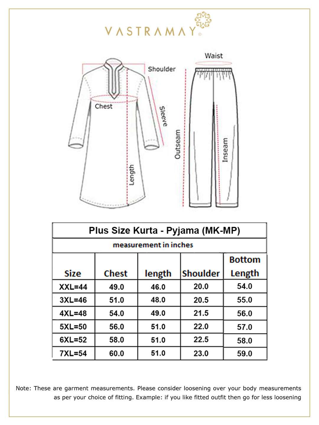 Men's Plus Size Peach Cotton Kurta And Pyjama Set