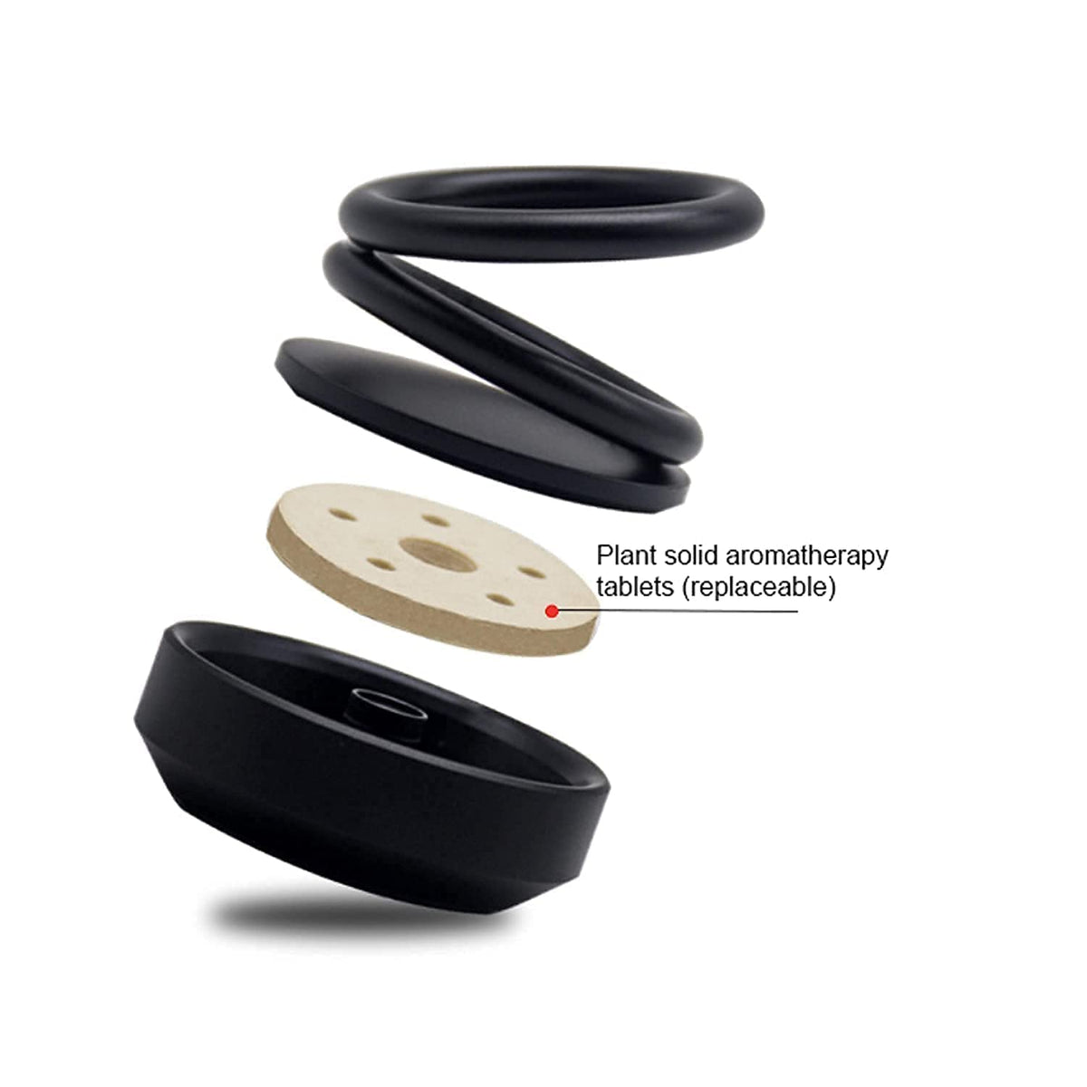 Mini Solar Car Perfume Diffuser – 360° Rotating Fragrance for Dashboard