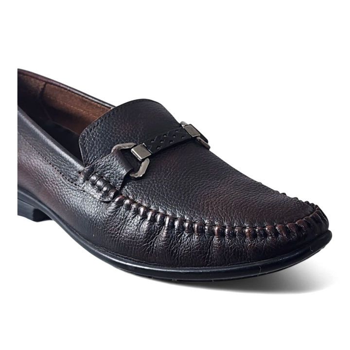 ZOOM 6622 BROWN Men's Loafers/Leather Shoes - qivii
