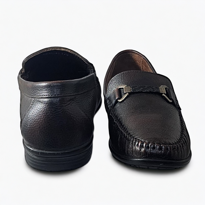 ZOOM 6622 BROWN Men's Loafers/Leather Shoes - qivii