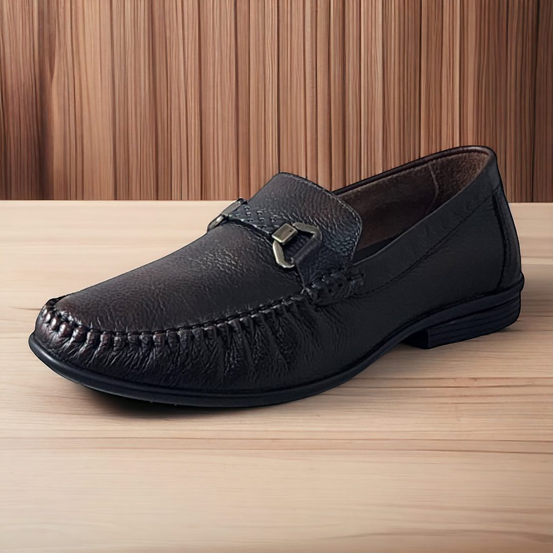 ZOOM 6622 BROWN Men's Loafers/Leather Shoes - qivii