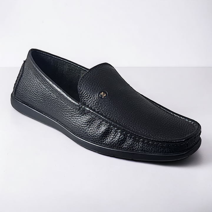 ZOOM D1315 BLACK Men's Loafers/Leather Shoes - qivii