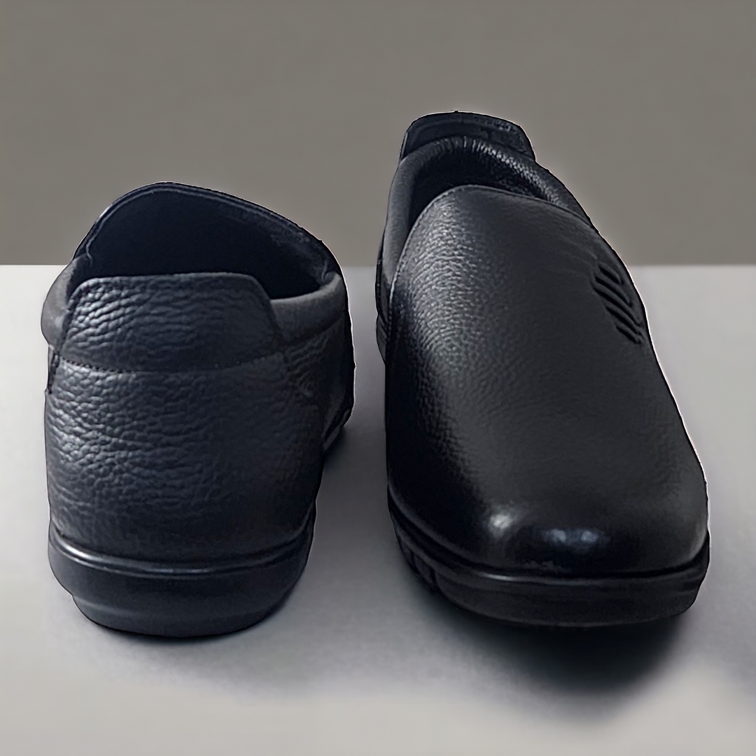 ZOOM NH07 BLACK Men's Casual Leather Shoes - qivii