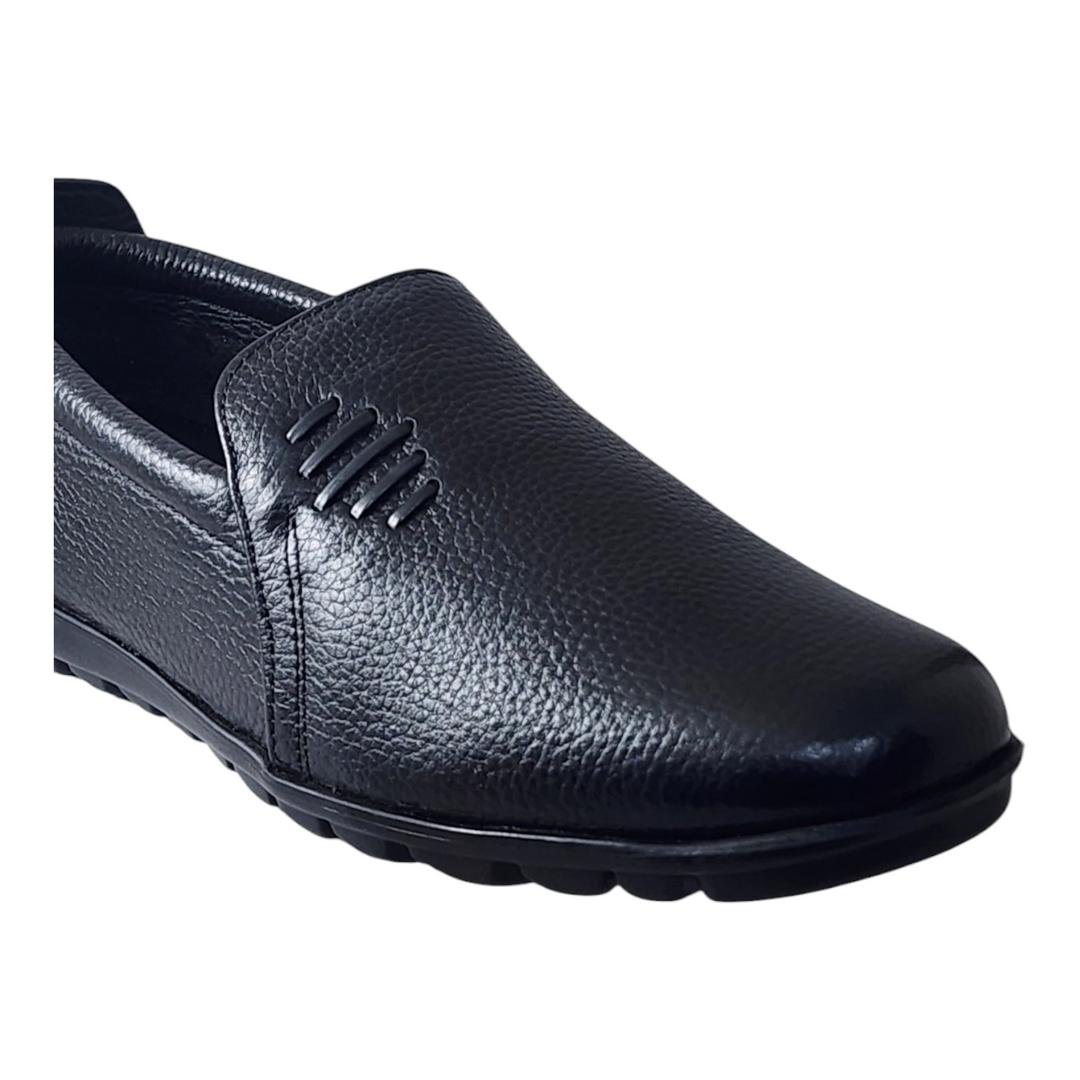ZOOM NH07 BLACK Men's Casual Leather Shoes - qivii