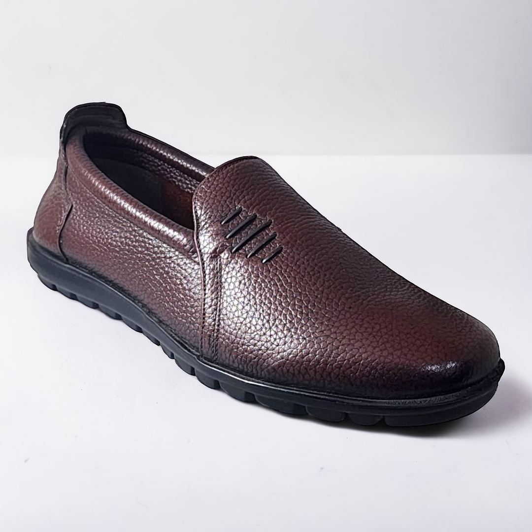 ZOOM NH07 BROWN Men's Casual Leather Shoes - qivii