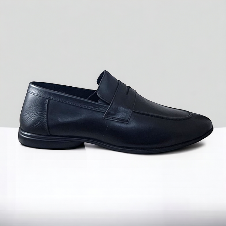 ZOOM S1441 BLACK Men's Loafers/Leather Shoes - qivii
