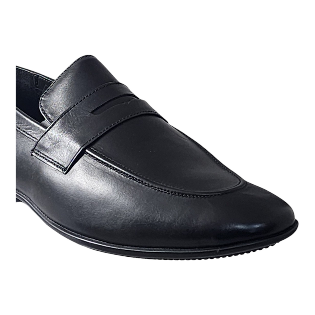 ZOOM S1441 BLACK Men's Loafers/Leather Shoes - qivii