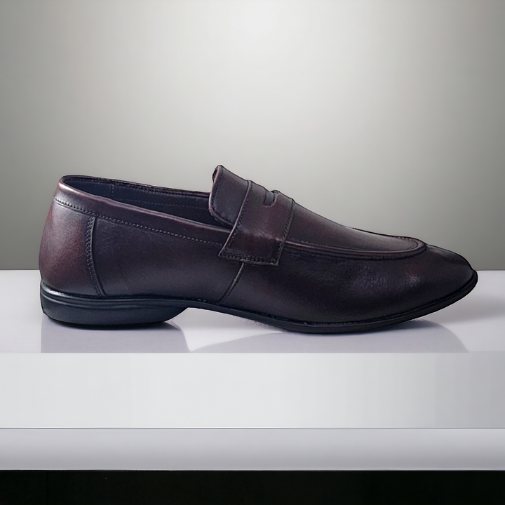 ZOOM S1441 BROWN Men's Loafers/Leather Shoes - qivii