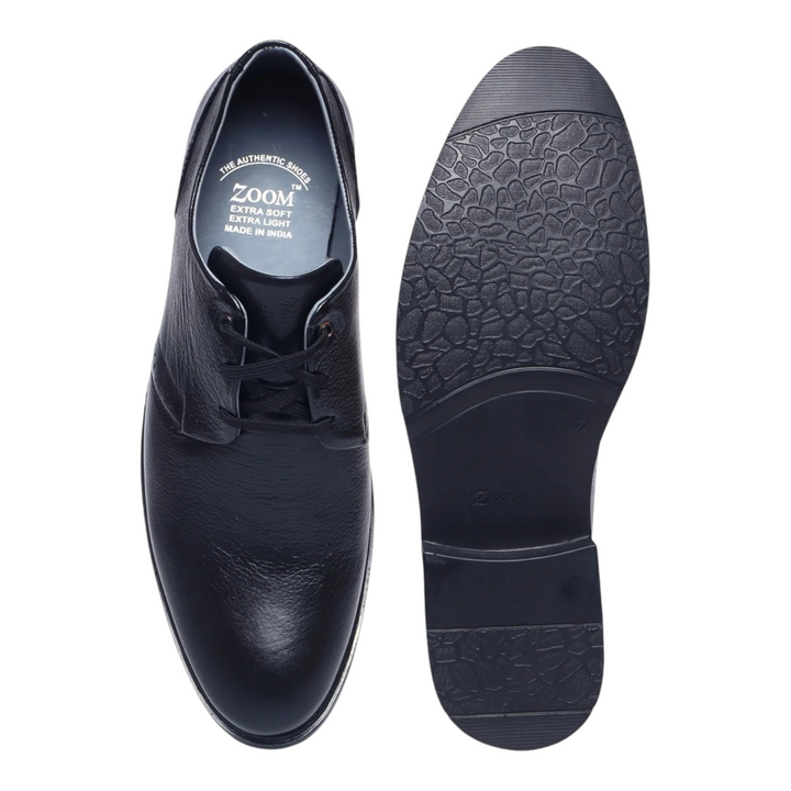ZOOM B52 BLACK Men's Casual Lace Up Leather Shoes - qivii