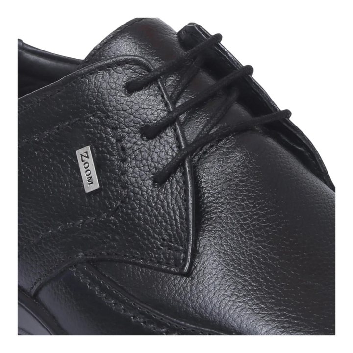 ZOOM D3151 BLACK Men's Casual Lace Up Leather Shoes - qivii