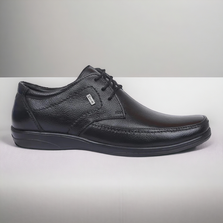 ZOOM D3151 BLACK Men's Casual Lace Up Leather Shoes - qivii