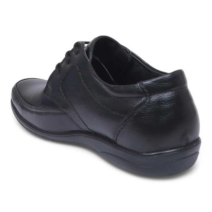 ZOOM D3151 BLACK Men's Casual Lace Up Leather Shoes - qivii