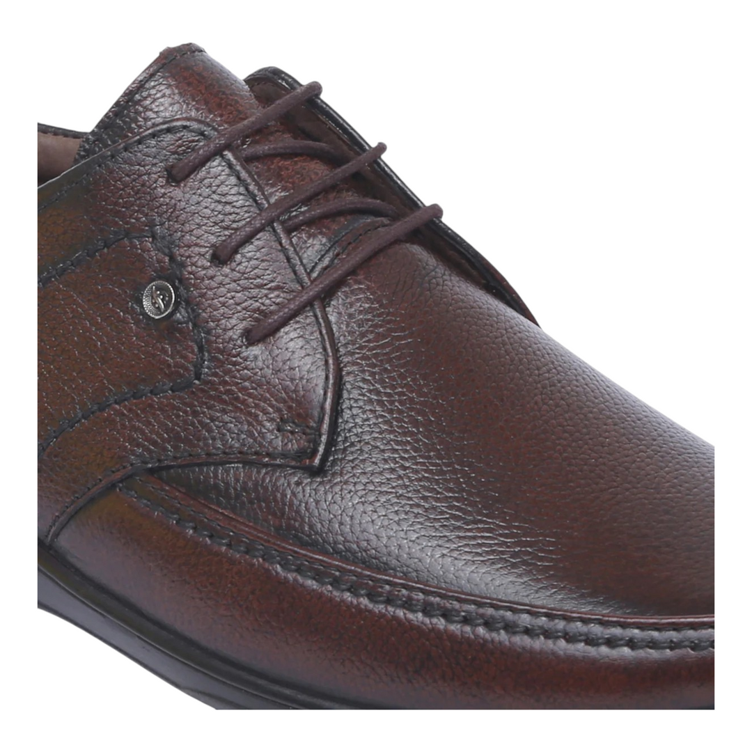 ZOOM D3151 BROWN Men's Casual Lace Up Leather Shoes - qivii