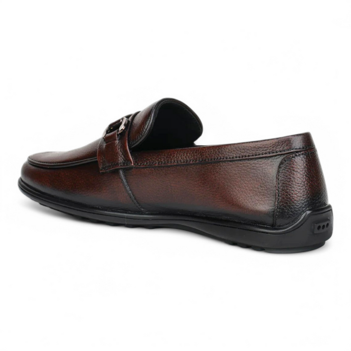 ZOOM D9845 BROWN Men's Loafers/Leather Shoes - qivii