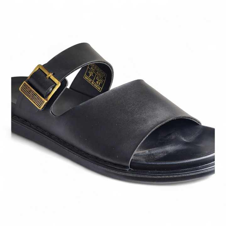 SKEROO 6401 BLACK Men's Leather Chapple - qivii