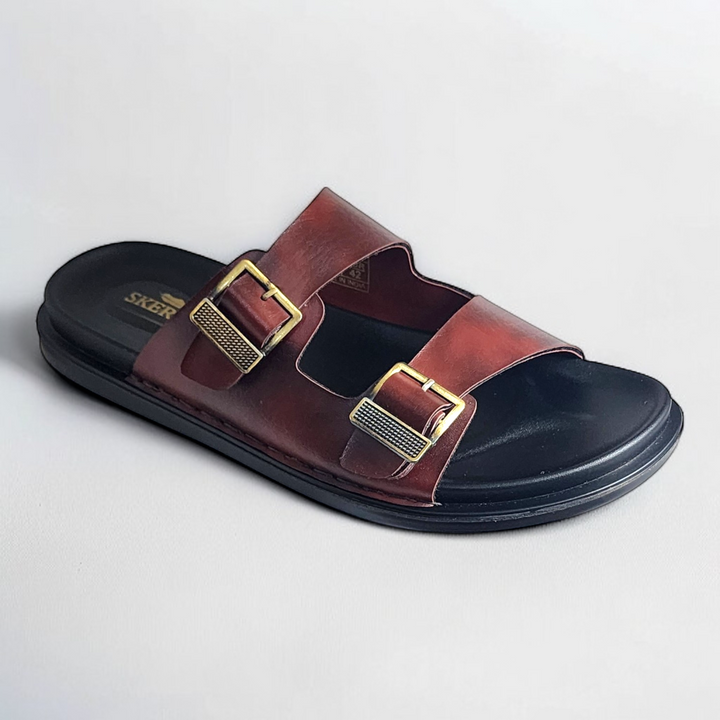 SKEROO 6402 BROWN Men's Leather Chapple - qivii