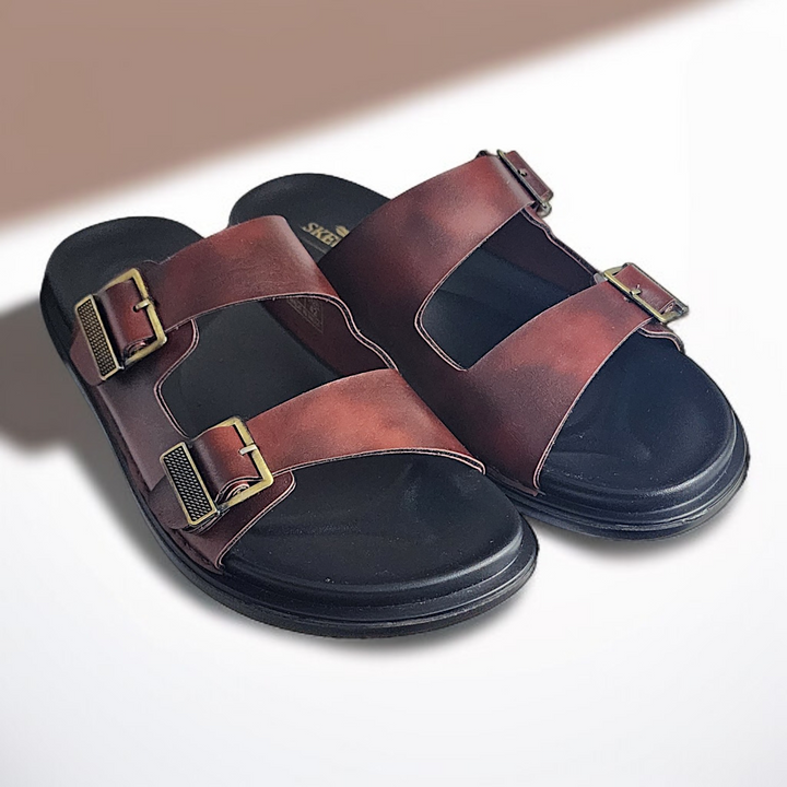 SKEROO 6402 BROWN Men's Leather Chapple - qivii