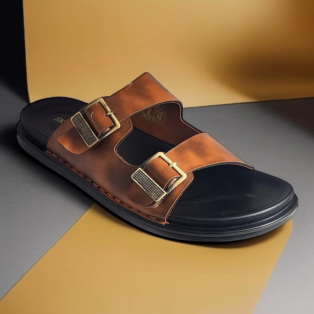 SKEROO 6402 TAN Men's Leather Chapple - qivii