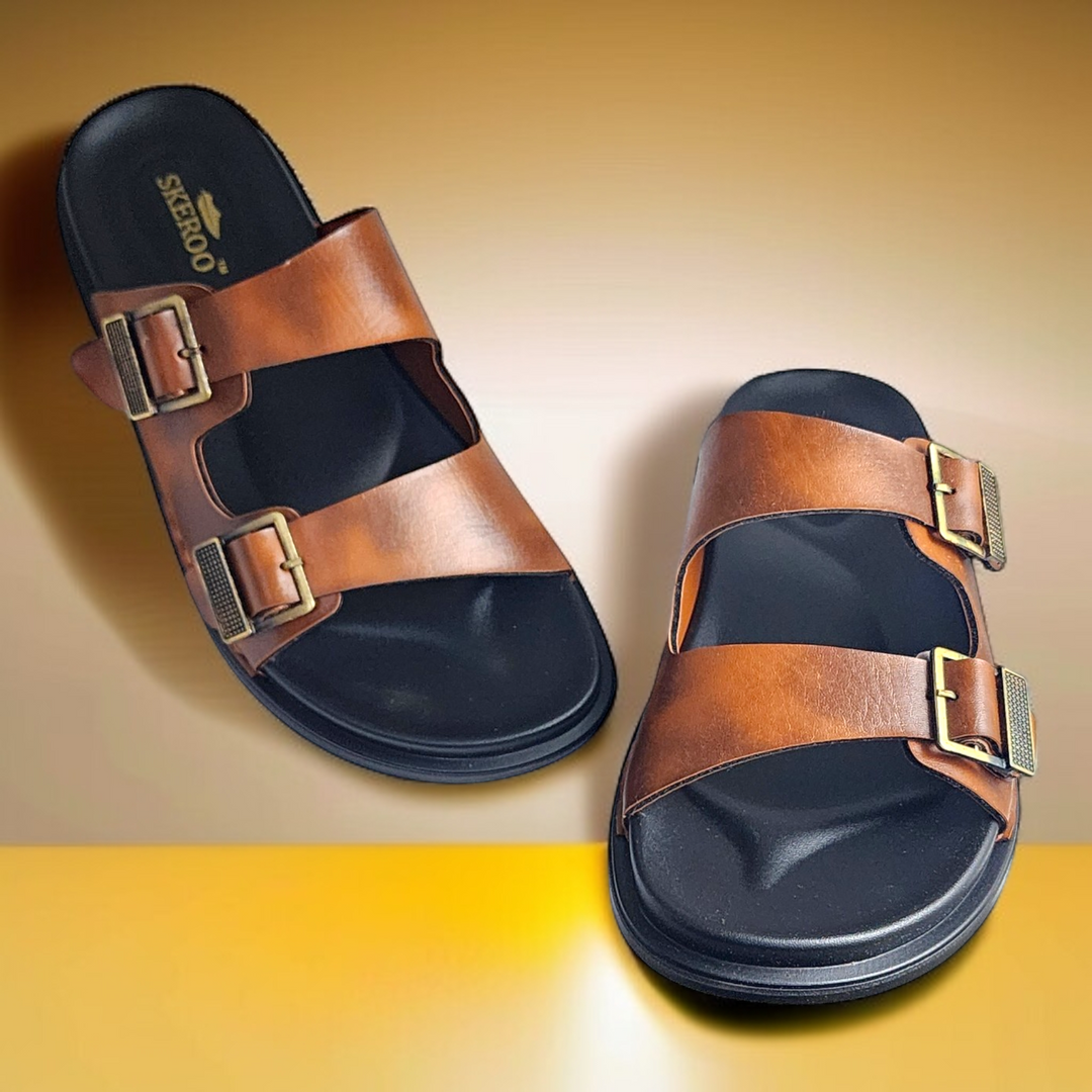 SKEROO 6402 TAN Men's Leather Chapple - qivii