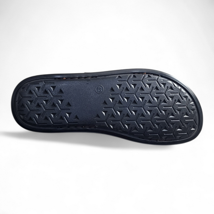 SKEROO 5004 BROWN Men's Leather Button Pack Sandal - qivii