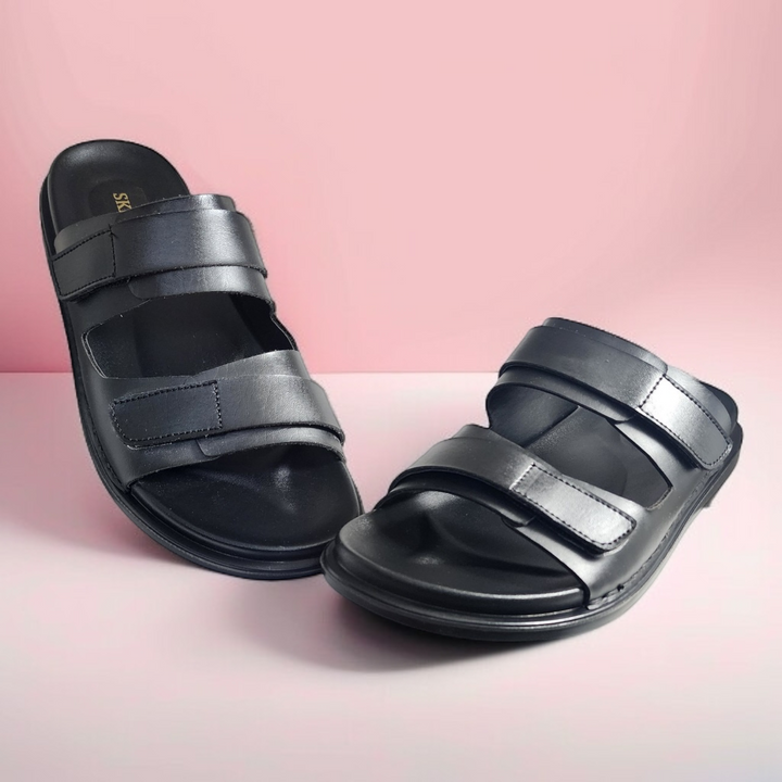 SKEROO 6406 BLACK Men's Leather Chapple - qivii