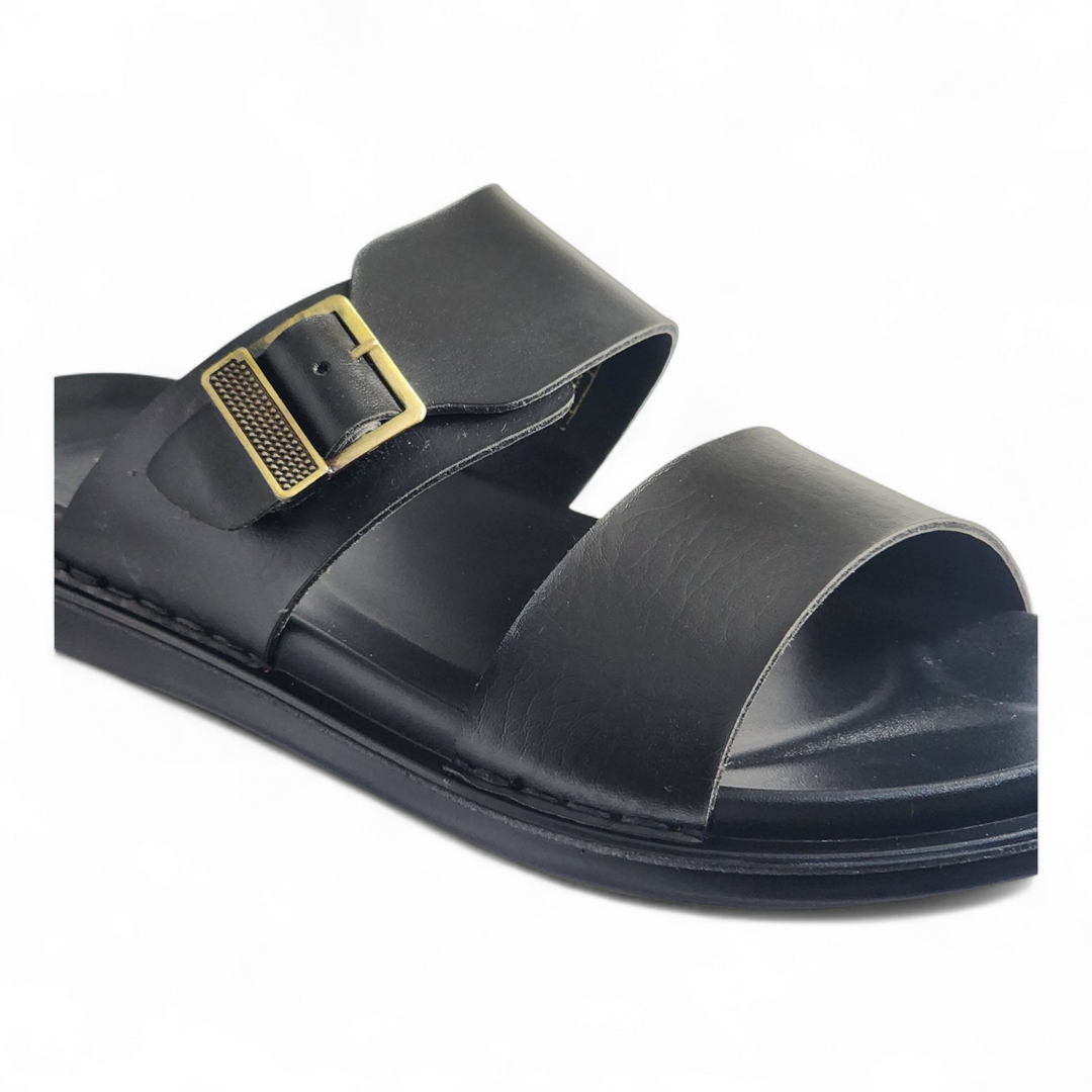 SKEROO 6409 BLACK Men's Leather Chapple - qivii