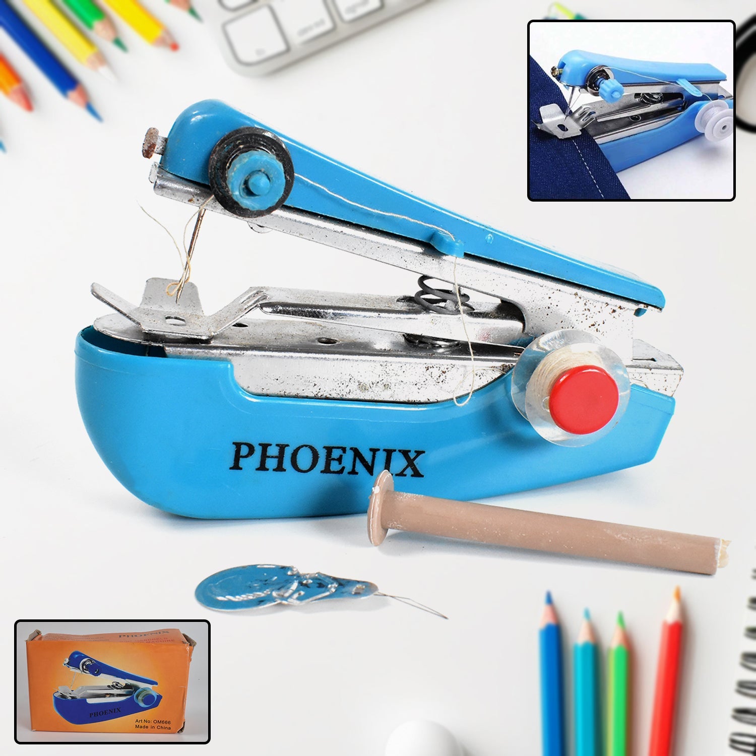 Mini Hand Sewing Machine – Pocket Portable Manual Stitching Machine for Garments