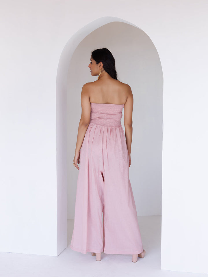 Rose Tan Jumpsuit  - By Ragavi - qivii