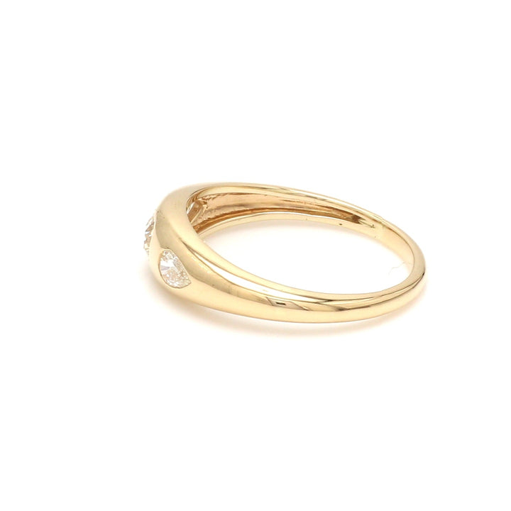 Diamond Cushion and Pear Chunky Ring - qivii