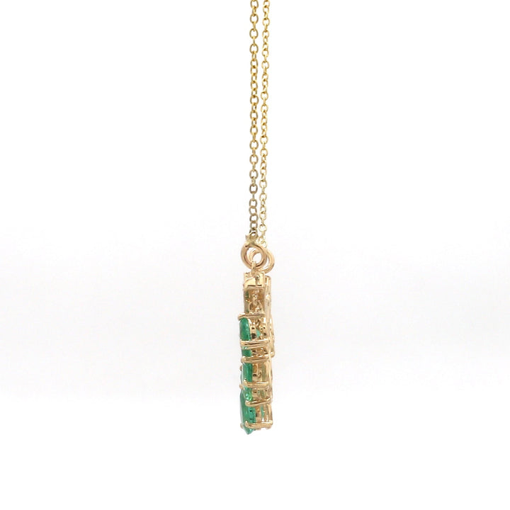 Emerald Pear Pendant - qivii