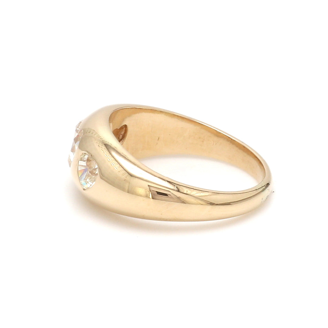 Diamond Three Heart Gypsy Ring - qivii