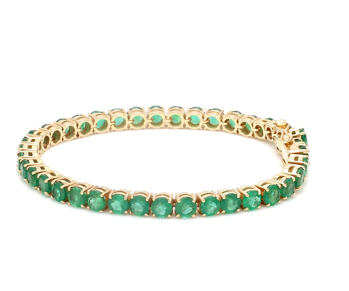 Emerald 4MM Round Tennis Bracelet - qivii