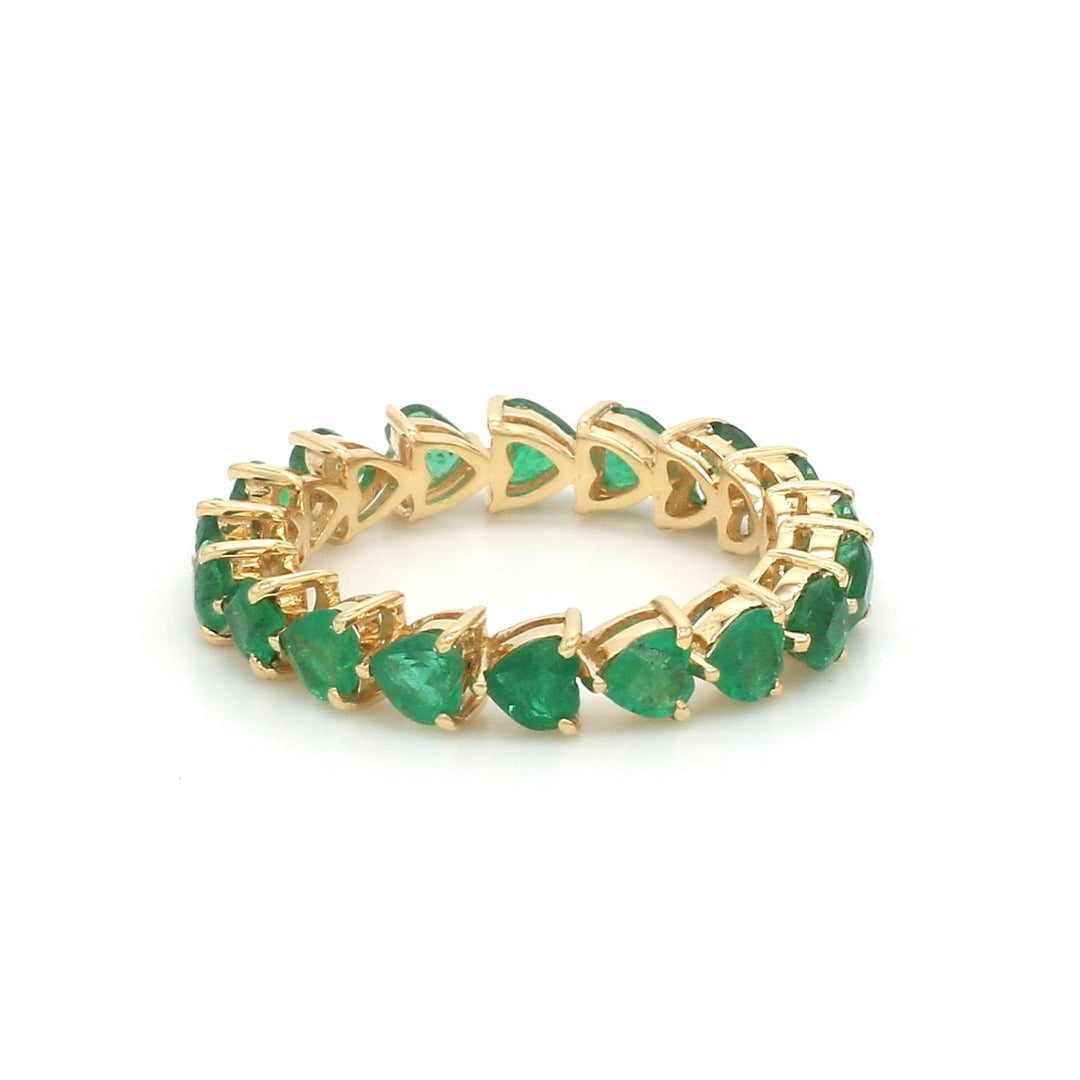 Emerald Heart Infinity Ring - qivii