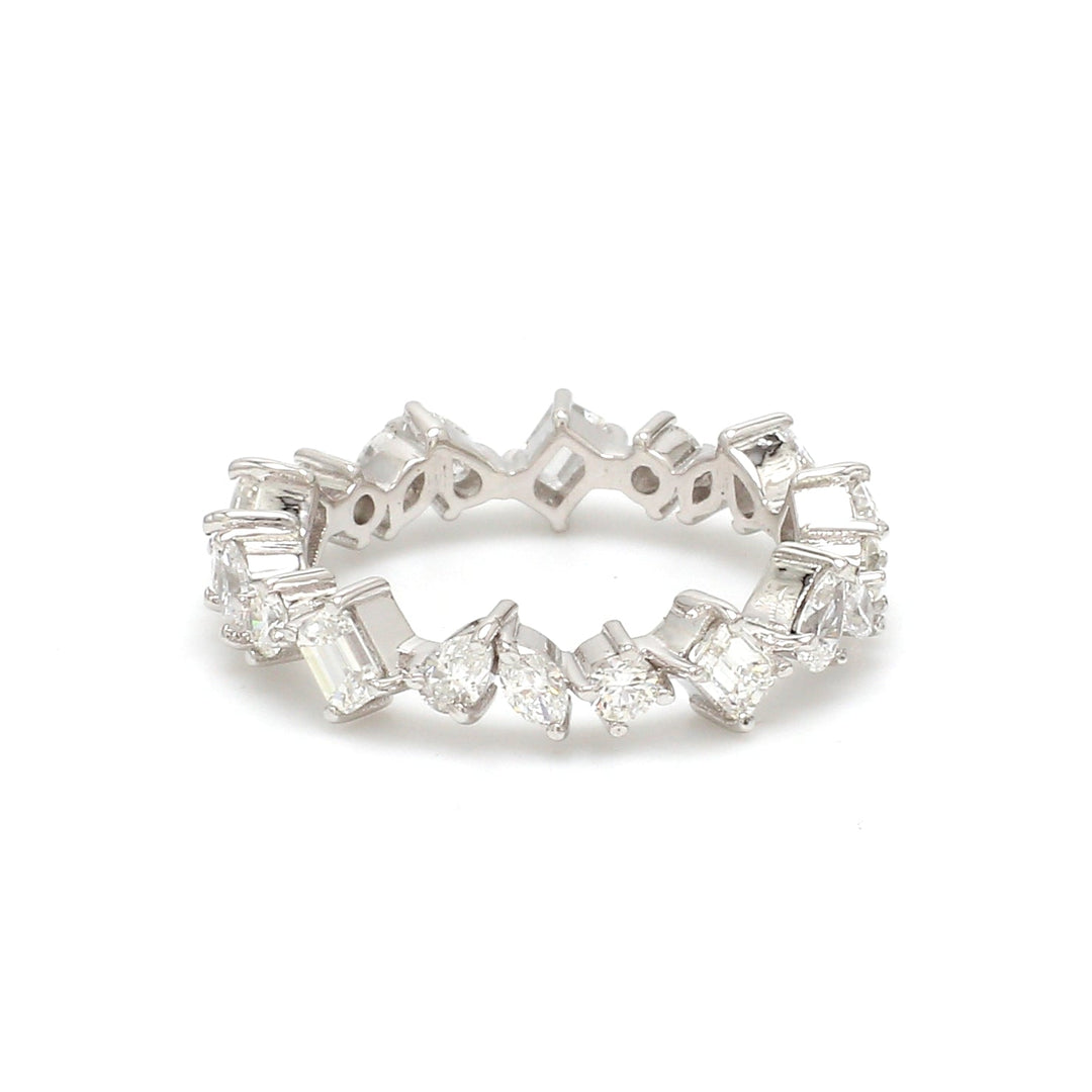 Diamond Mix Shape Eternity Ring - qivii