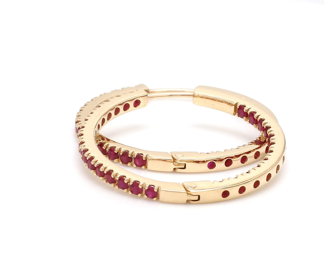 Ruby 2MM Hoops - qivii