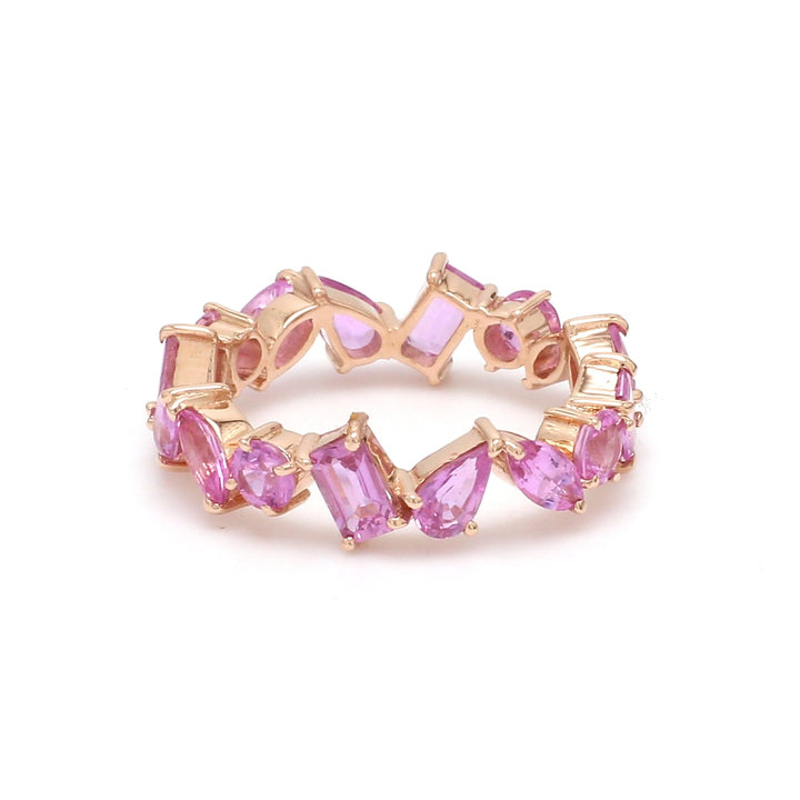 Pink Sapphire Mix Shape Ring - qivii