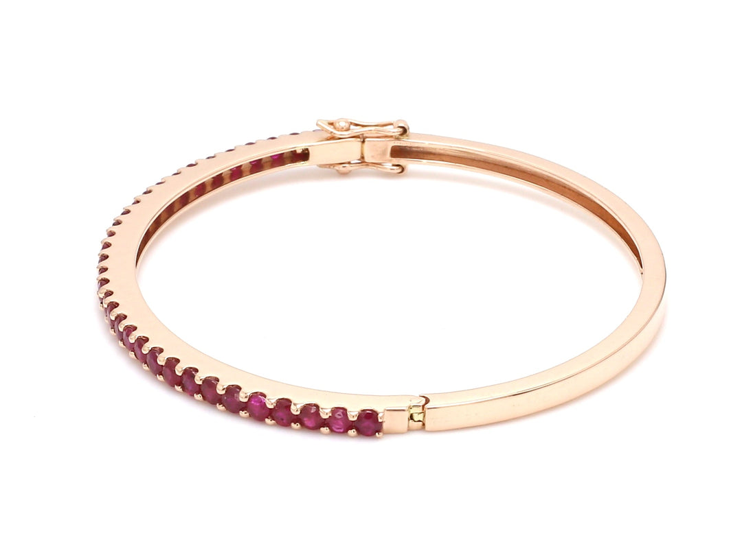 Ruby Round Bangle - qivii