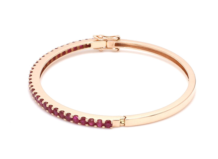 Ruby Round Bangle - qivii