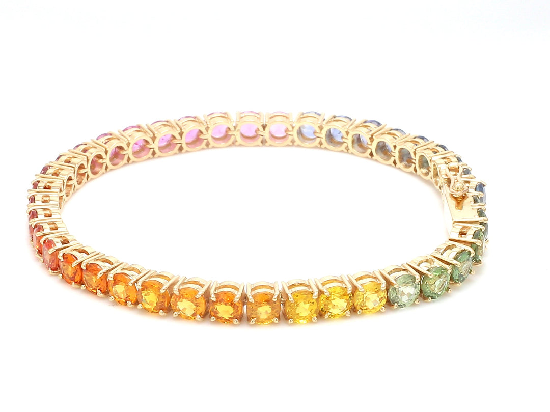 Rainbow Sapphire 4.50MM Bracelet - qivii