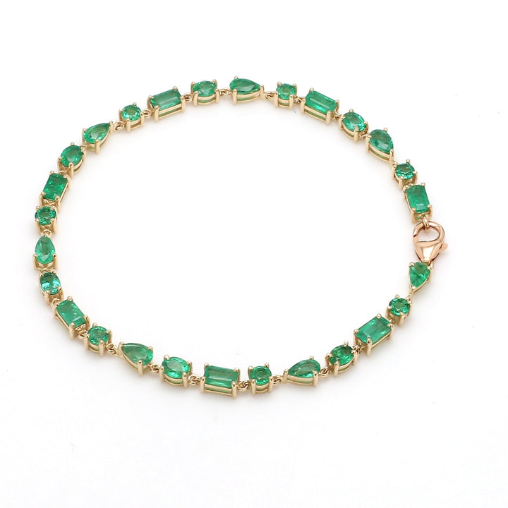 Emerald Mix Shape Bracelet - qivii