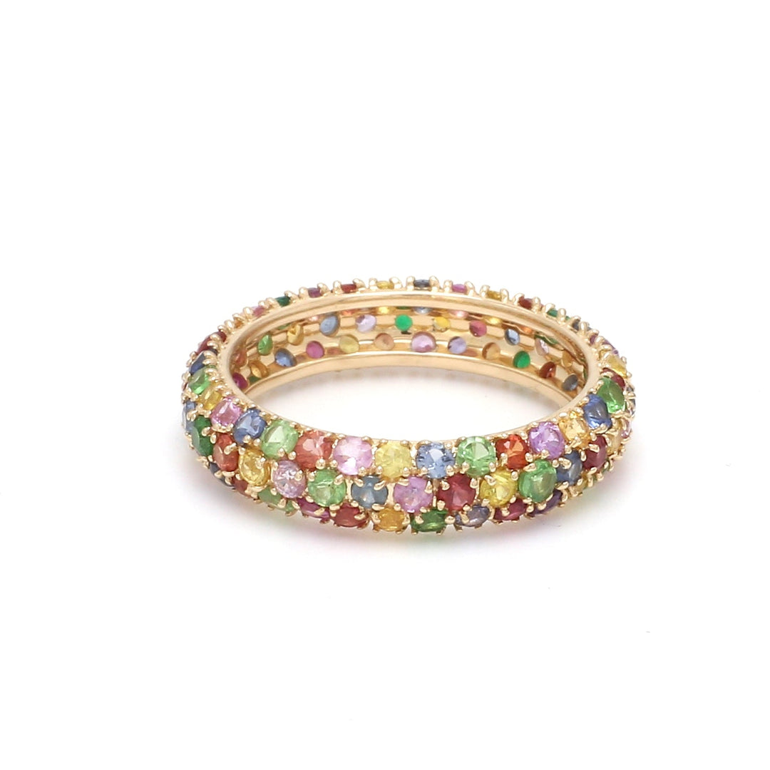 Multi Color Pave Ring - qivii