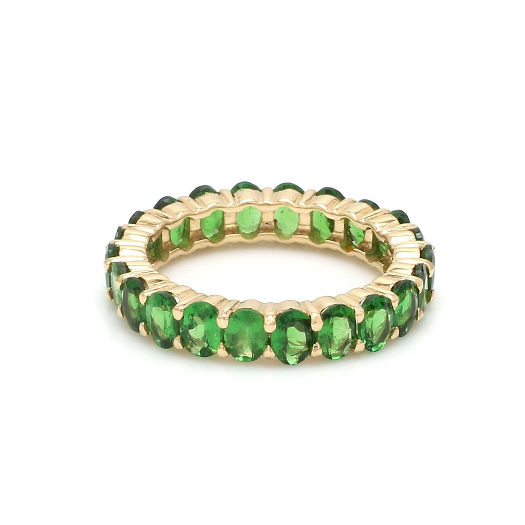 Tsavorite Oval Eternity Ring - qivii