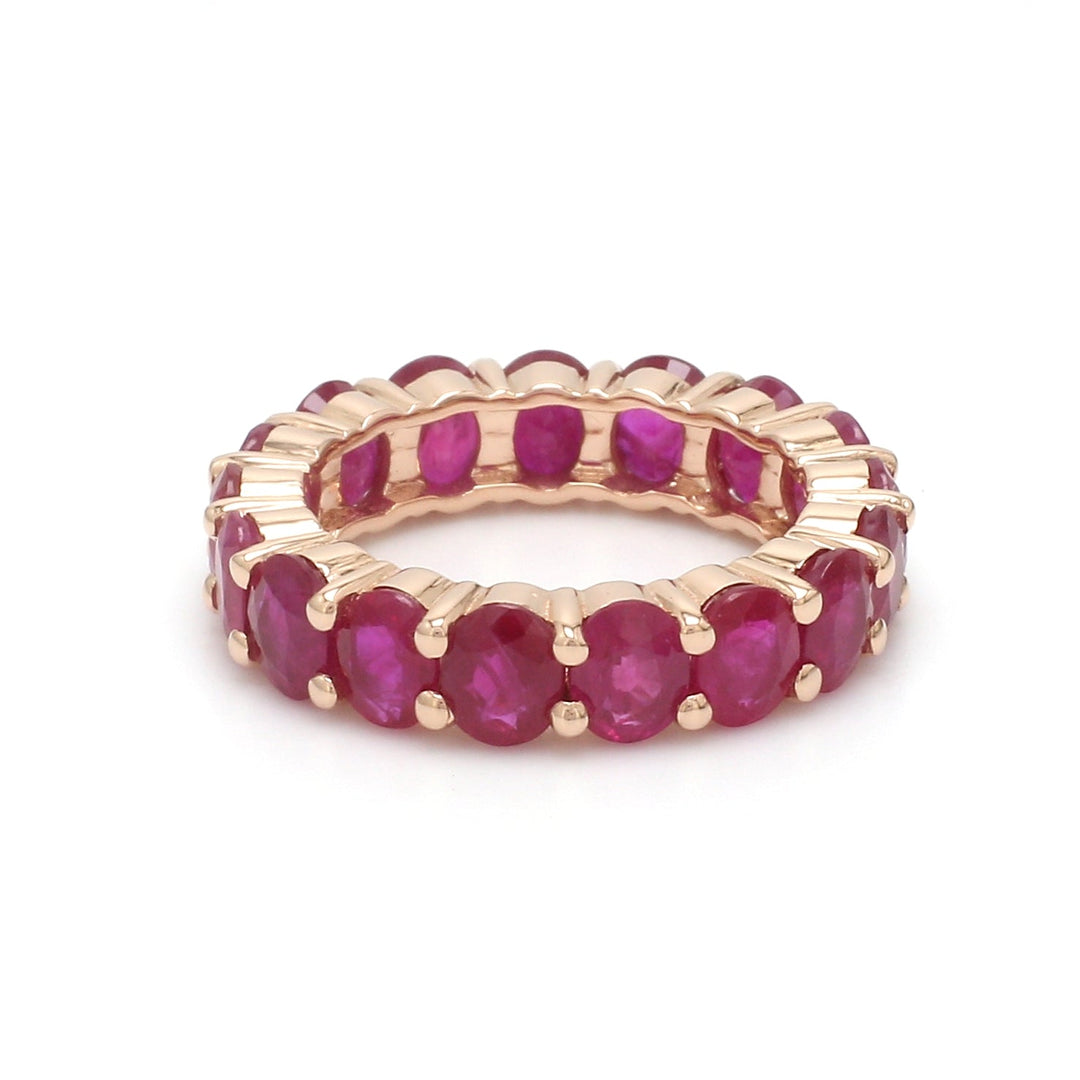 Ruby Oval Eternity Ring - qivii