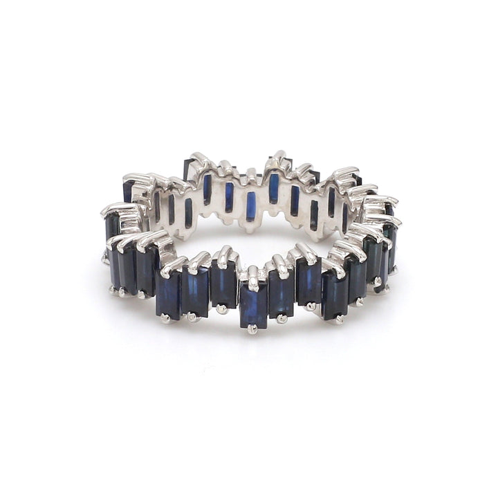 Blue Sapphire Zig Zag Ring - qivii