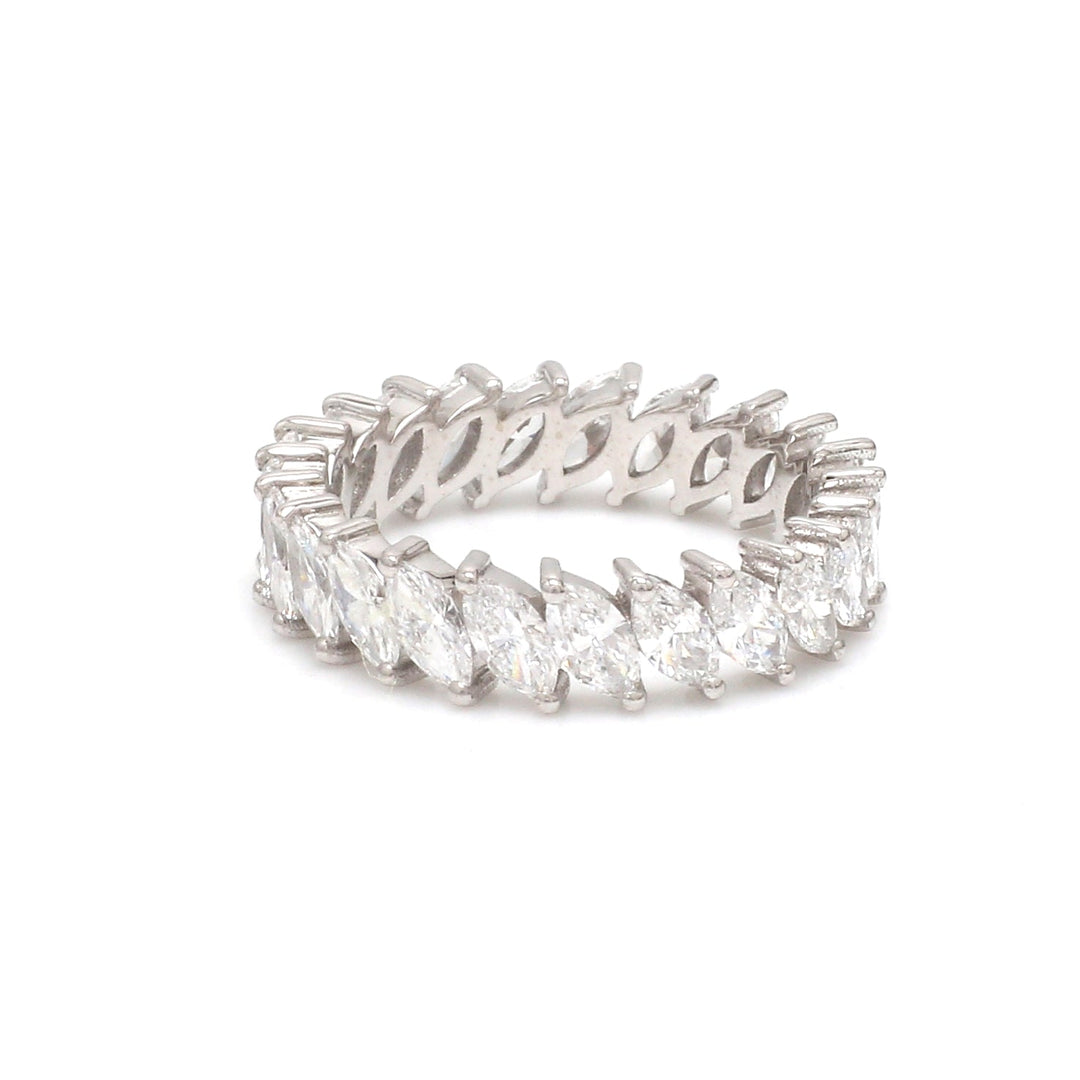 Lab Grown Diamond Marquise Eternity Ring - qivii