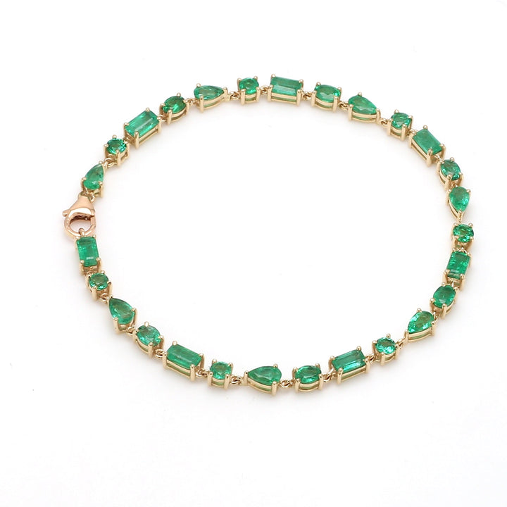 Emerald Mix Shape Bracelet - qivii